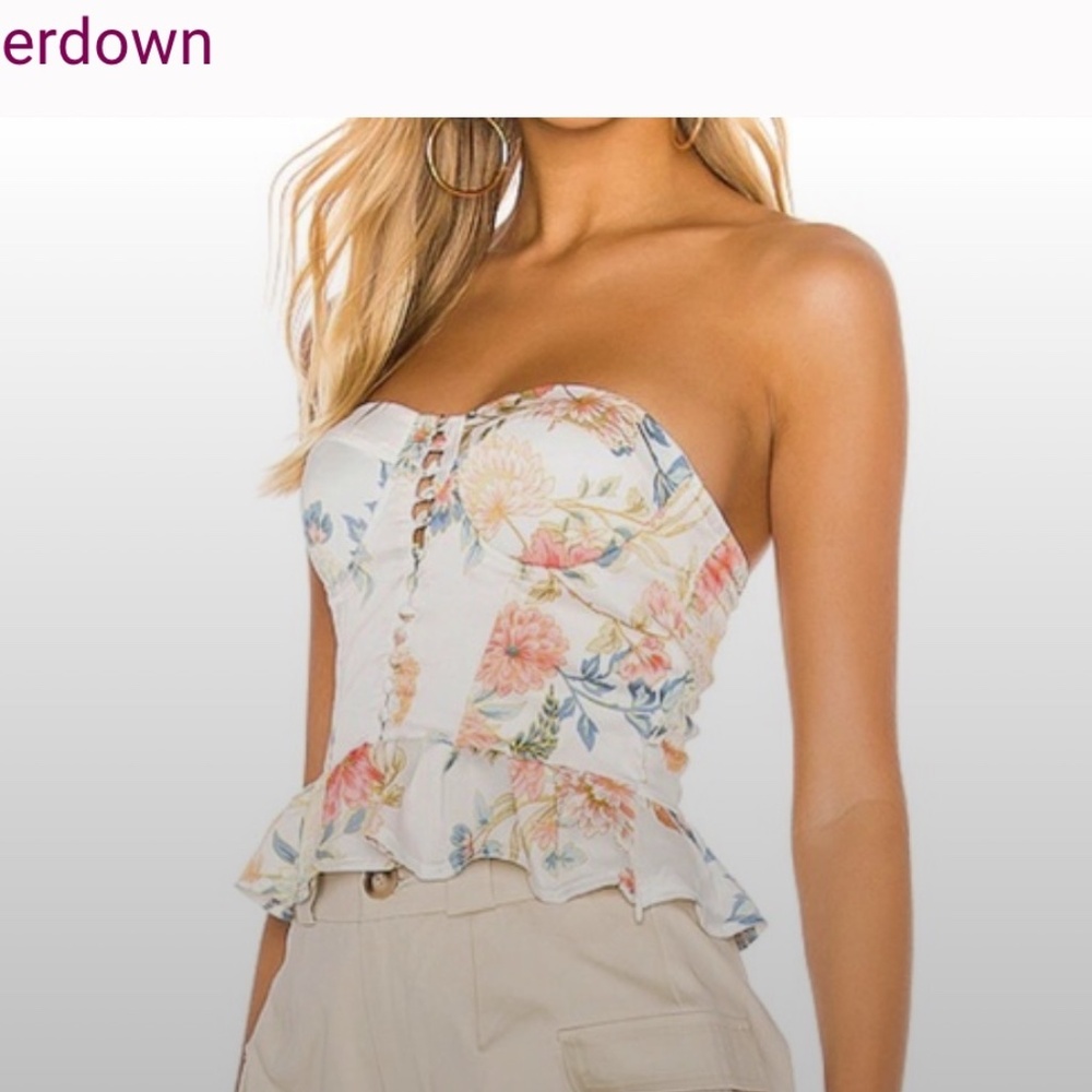 Super down (Revolve) strapless top